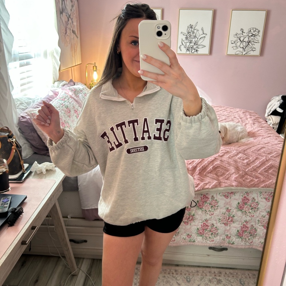 Amazon Women's Cream Seattle Sweatshirt